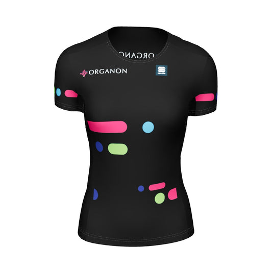 TRAINING TEE WOMAN - Organon Zwart
